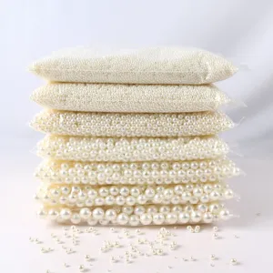 ABS Imitation Perle Runde Lose Perlen Gerades Loch Bastelperlen Für DIY Halskette Armband Haarschmuck Schmuckherstellung