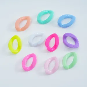 Colorful acrylic open rings detail shot showing vibrant DIY jewelry making craft accessories.