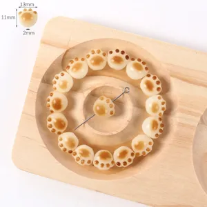 Cute cat paw loose beads DIY jewelry making accessories for bracelets and crafts supplies