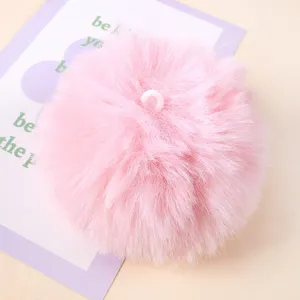 Fluffy fluffy faux fur pom pom ball DIY craft pendant accessory for handmade jewelry making