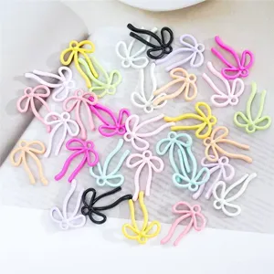 Pendentif nœud ruban en alliage breloques bijoux DIY collier bracelet accessoires.