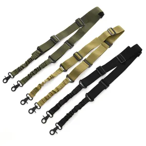 Multifunctional Tactical Sling Strap Outdoor Two Point Adjustable Nylon Sling With Metal Buckles For Hiking Sports Men