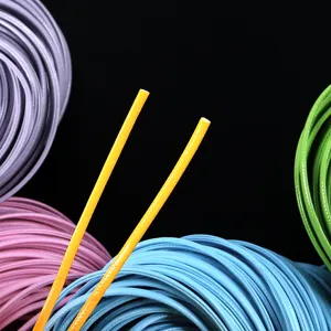 Cordón de cuero PU trenzado plano y brillante de 2 mm para joyas y accesorios DIY