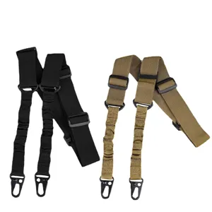 Outdoor Taktische Hosenträger Zwei Punkt Multifunktional Taktischer Gürtel Aufgabe Seil Bergsteigen Gewebter Stoff Strap Für Männer