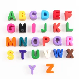 High-quality colorful acrylic alphabet beads set A-Z for DIY jewelry making accessories