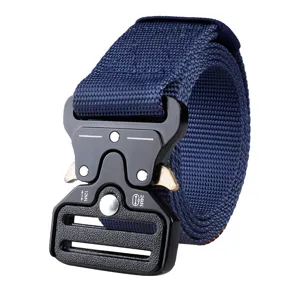 Tactical nylon belt with heavy duty metal quick release buckle 3.8cm tactical gear.
