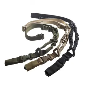 Outdoor tactical single point sling nylon crossbody strap multifunctional black khaki green colors