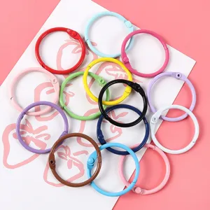 Anillas de encuadernación de metal de colores de 30mm para hojas sueltas y manualidades