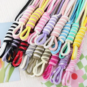 Colorful hand-woven Roman knot lanyards for mobile phones, bags and DIY keychains
