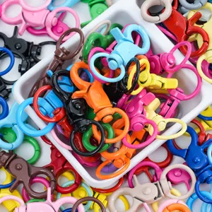 Colorful lobster claw clasps swivel trigger snap hooks DIY jewelry accessories