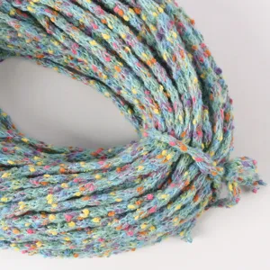 Kleurrijk gespikkeld faux mohair garen 10mm voor DIY handbreien en knutselaccessoires.