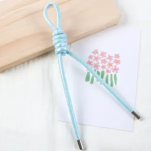 5mm pearlescent PU leather rope detail view, stylish DIY bag charm and phone strap accessory.