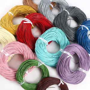 Cordones de cuero coloridos de alta calidad para joyería DIY y manualidades