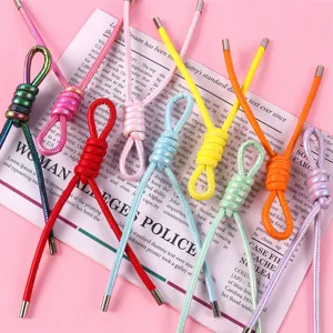 5mm Pearlescent PU Rope Dopamine Style Handmade Bag Strap & Phone Charm DIY Cord