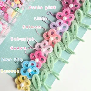 Polyester Chenille Stems For DIY Bouquet Flower Making Materials Handmade Craft Sticks Accessories For Kids Crafting Supplies School Educational Art Projects