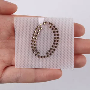 Strass número 0 termoadhesivo detalle, accesorio brillante DIY para ropa y decoración.