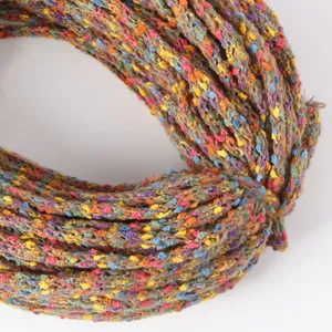 10mm kleurrijke stip pluizig mohair garen textuur regenboog snoep diy sleutelhanger accessoire.