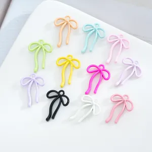 Breloques Pendentifs Nœud Papillon en Alliage pour la Fabrication de Bijoux DIY Bracelets et Colliers Artisanaux Accessoires de Bijouterie Multicolores