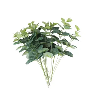 Lifelike artificial eucalyptus leaves bouquet for forest style home and wedding decor