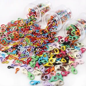 Conjunto de accesorios para hacer joyas de bricolaje con mosquetones de aleación y anillas