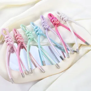 Perlmuttleder geflochtener Knoten Lanyard Schlüsselanhänger Taschenschmuck mehrere Farben schick