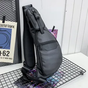 Men's Large Capacity Waterproof Chest Bag Tactical Outdoor Sports Crossbody Shoulder Bag For Travel Cycling Daily Wear