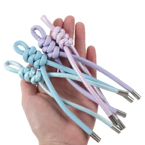 Perlen PU Leder geflochtene Lanyard Schlüsselband, stilvolles Taschenanhänger Zubehör.