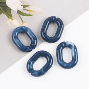 Acrylic U-shaped chain links two-color gradient DIY handmade bag phone case jewelry accessories