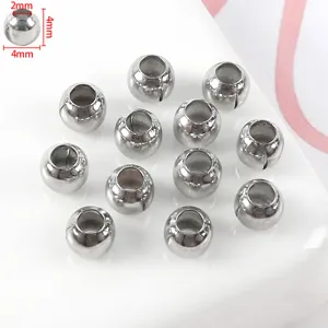 Abalorios espaciadores de metal plateado para la fabricacion de joyas DIY y manualidades.