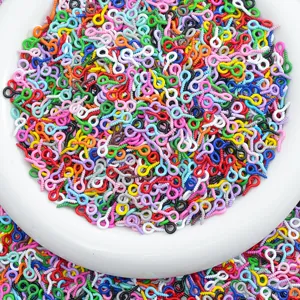 Colorful screw eye pins, 8mm 10mm painted eyelets for DIY phone case jewelry charms.