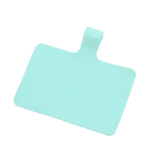 Lengüeta de fijación universal para cordón de teléfono, parche verde menta para funda.