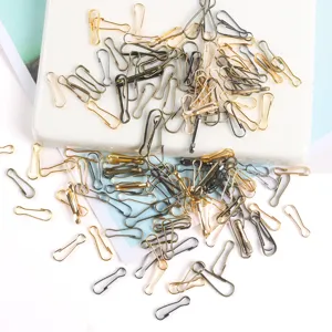 Lot d'épingles de sûreté métalliques en forme de poire pour bijoux DIY et artisanat textile