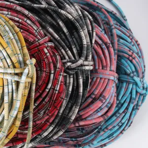 Corda tonda a quadri da 5 mm per coulisse con cappuccio fai-da-te vestiti cappelli accessori