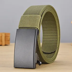 Cintura tattica in nylon casual da uomo con fibbia automatica in metallo resistente.