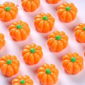 Mini Ornements de Citrouille Tridimensionnels en Résine Accessoire de Bricolage Halloween Petites Figurines pour Décoration de Micro Paysage