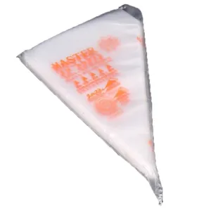 Poche à douille jetable en plastique transparent pour la décoration de gâteaux et bricolage