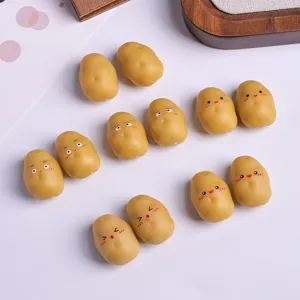 Mini figurines de pommes de terre en résine avec expressions mignonnes pour DIY