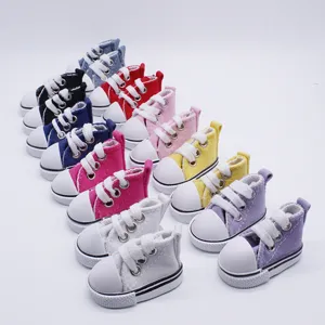 Μίνι 5cm Πάνινο Παπούτσι Μπρελόκ Χαριτωμένο Sneaker Αξεσουάρ Κούκλας Μενταγιόν Καθημερινά Πάνινα Παπούτσια Με Κορδόνια Μπρελόκ Για Διακόσμηση Τσάντας Δώρο