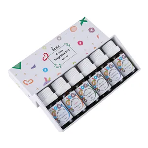 10ml Aroma Fragrance Oils Set 6 Pack Essential Oils for Humidifier Plant Aromatherapy Gift Box