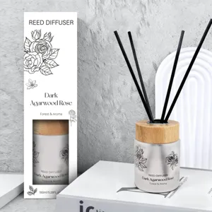 Diffusore a Bastoncini per Ambienti in Vetro Con Bastoncini Naturali Deodorante Lunga Durata Per Camera Ufficio Hotel
