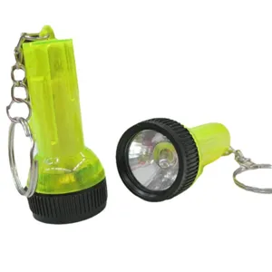 Heller mini neongrüner LED-Taschenlampen-Schlüsselanhänger für Notfälle unterwegs