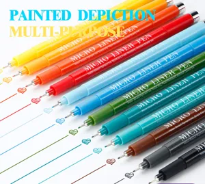 Farbige Fineliner Stifte Set, wasserfeste Tuschestifte fuer kuenstlerisches Zeichnen Skizzieren.