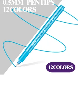 0.5mm 12 farben bunte fineliner stift wasserdicht zeichnen skizzieren comic kunst stift