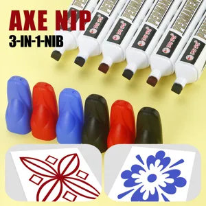 Creative Train Shaped Permanent Marker Waterproof Oil Based Chisel Tip Quick Drying Large Capacity Office School Marker Pen