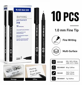 Detaillierte Spezifikation für 1,0-mm-Permanentmarker im 10er-Pack für Büro