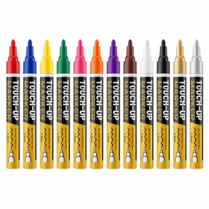 12 colors waterproof paint marker pens 2.8mm quick drying screw positioning touch-up pen