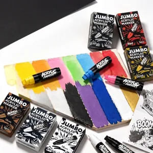Set professionale di pennarelli acrilici jumbo da 15mm per pittura murale fai da te