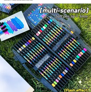 Σετ μαρκαδόρων glitter με μύτη 1-5mm, πολύχρωμος highlighter για ζωγραφική και καλλιτεχνική τέχνη.