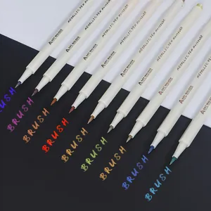 Kleurrijke Acryl Marker Pennen Set Sneldrogend Waterdicht Permanente Kunst Markers Dubbele Punt Verf Pennen