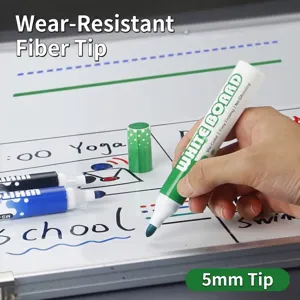 Hoogwaardige uitwisbare whiteboardmarkers met 5 mm vezelpunt voor kantoorgebruik